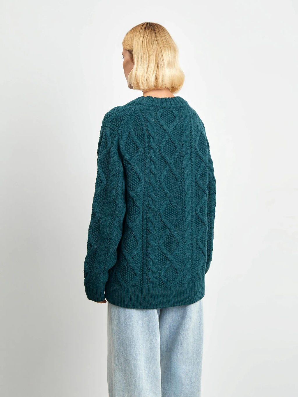 Джемпер с узорной вязкой B2876/hironel - Emka фото 12