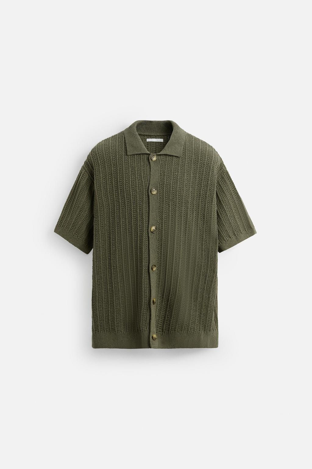 TEXTURED KNIT SHIRT - Zara фото 8