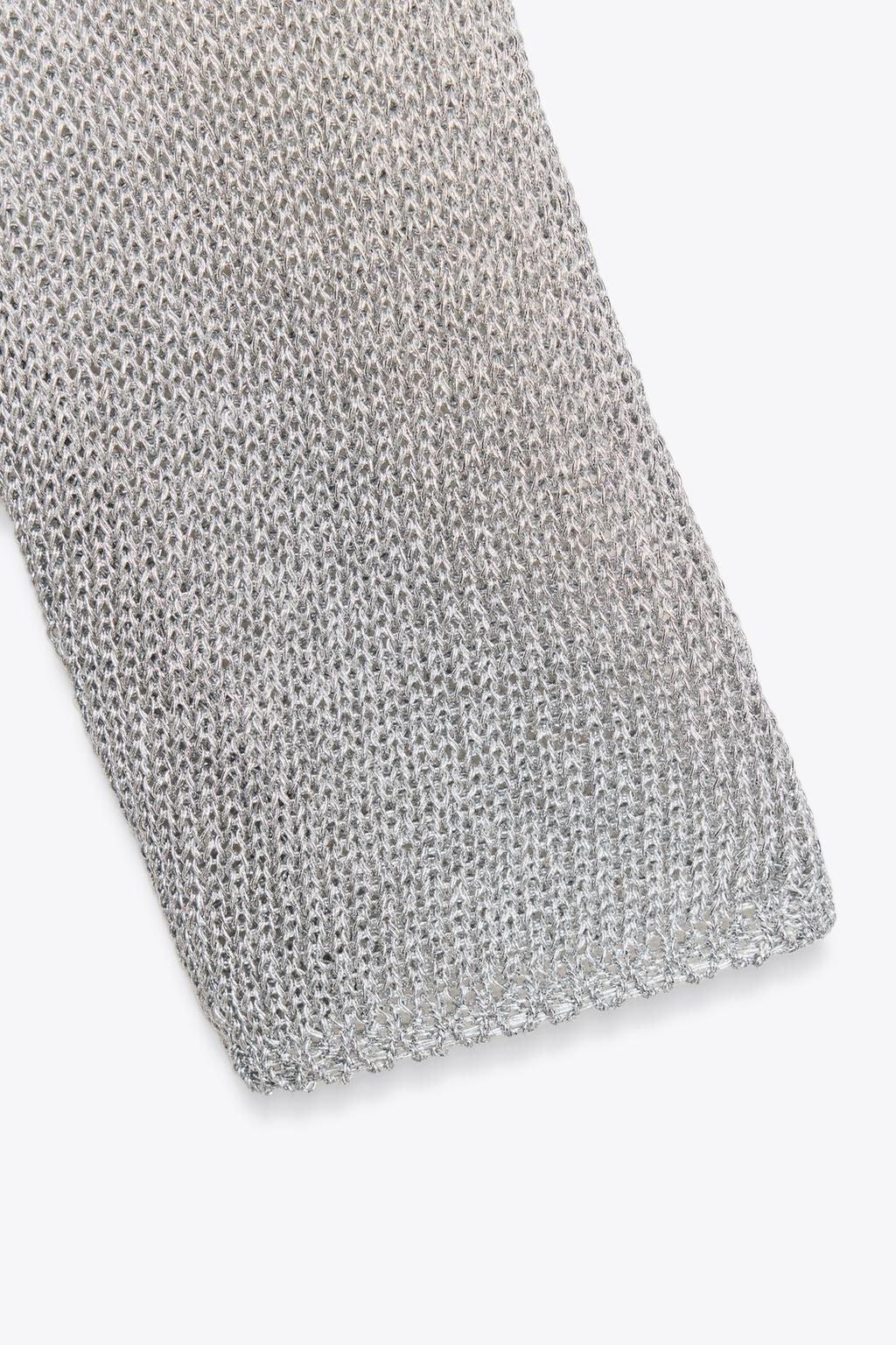 METALLIC KNIT JUMPER - Zara фото 7
