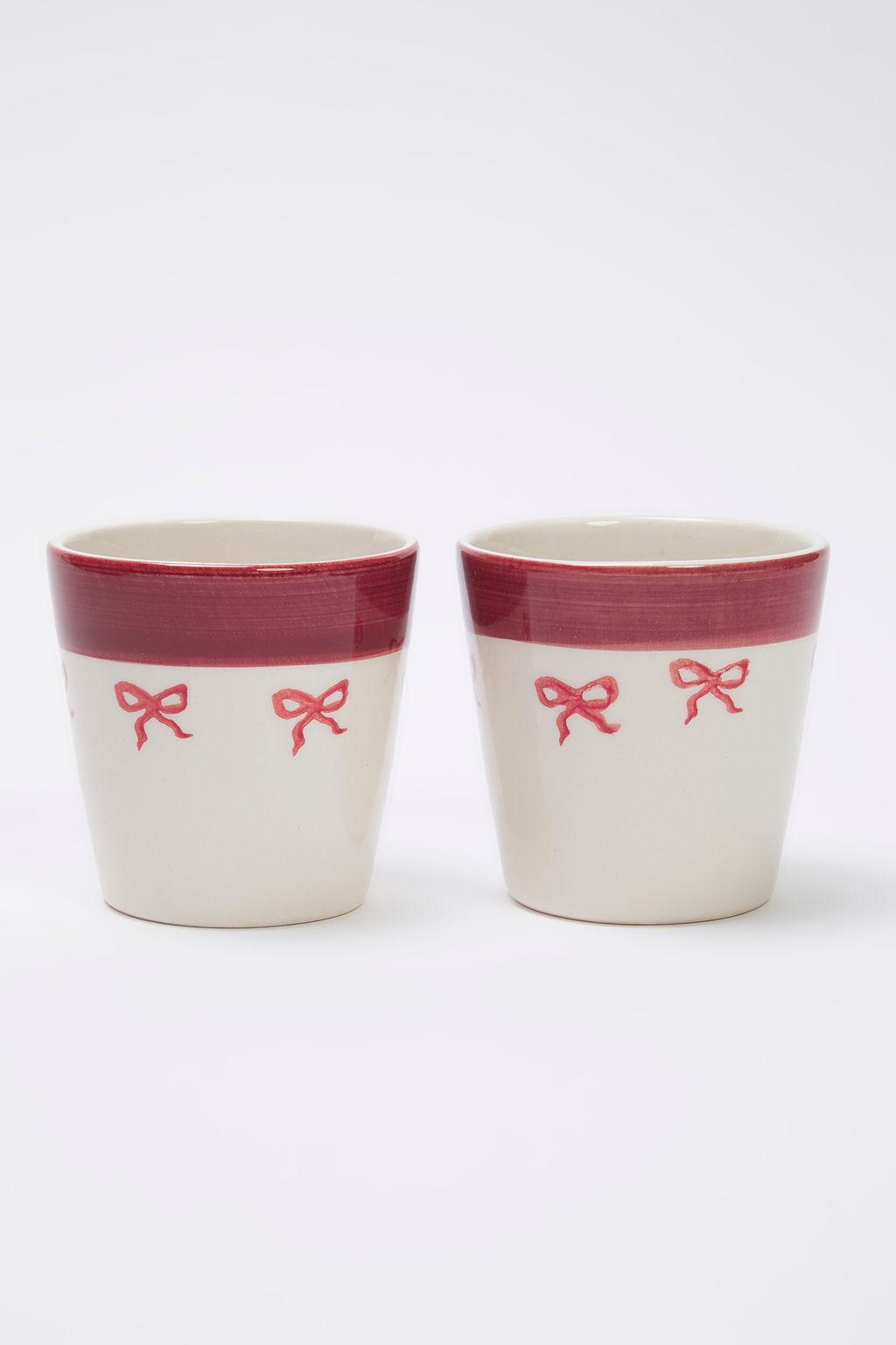 Trendyolmilla Home 2li Fiyonk Desenli Kulpsuz Kupa Seti TPHSS25UP00006  фото 9