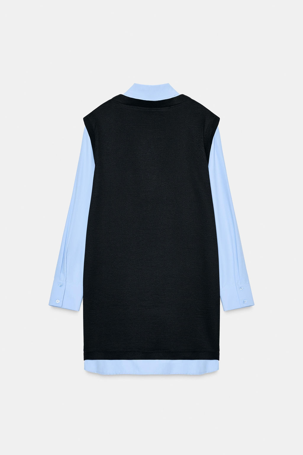 POPLIN COMBINED MINI DRESS - Zara фото 13