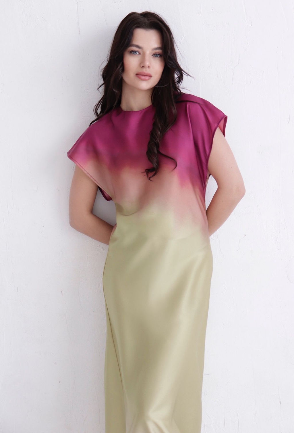 Martichelli Платье с принтом "градиент"