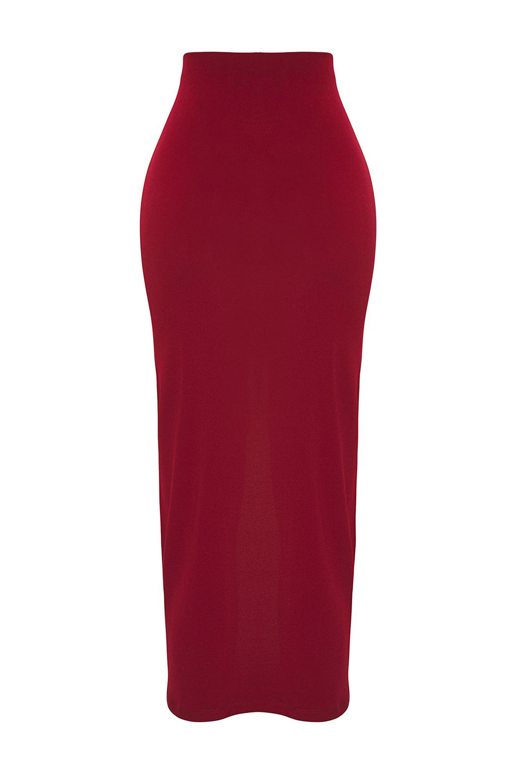 Bordo Dokuma Maxi Plaj Etek TBESS23ET00021