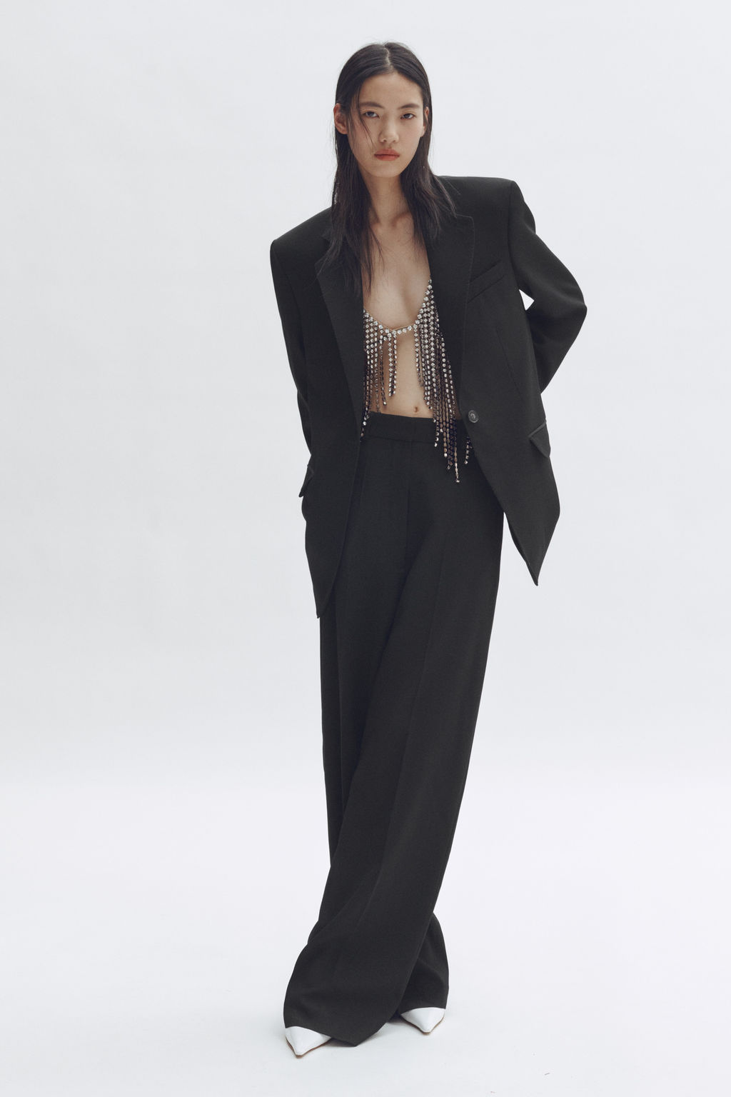 Blazer de botonadura sencilla en lana - H&m фото 3