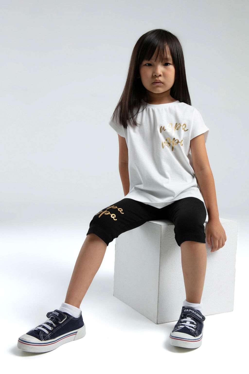 K_z _ocuk Siyah Pijama Tak_m_ Sepette S_rpriz _ndirim - U.s. polo assn фото 3
