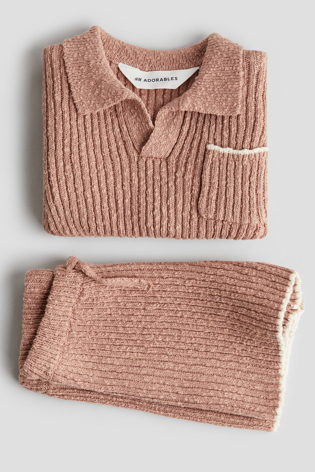 Conjunto de 2 piezas en punto boucl? - H&m фото 3