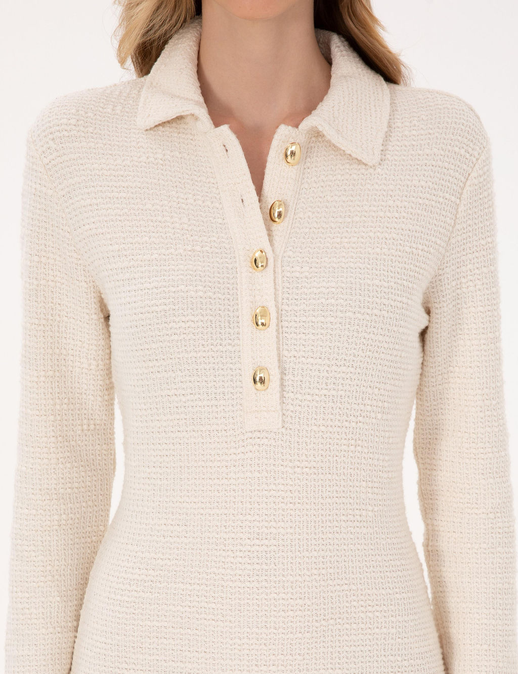 Ekru Slim Fit _rme Elbise - Pierre cardin фото 5