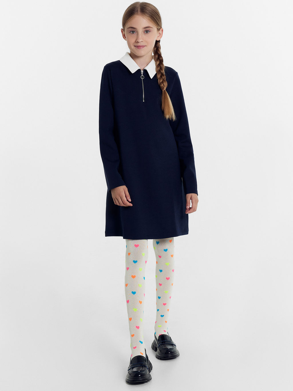 Цена за 3 пары! Колготки детские молочные с рисунком в виде горошка - Mark formelle фото 2