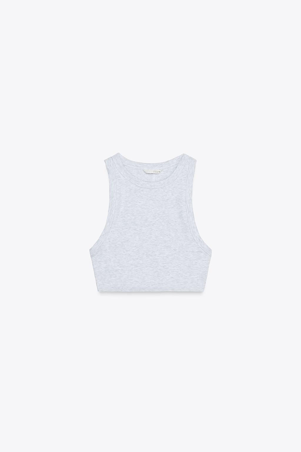 RIBBED STRAPPY TOP - Zara фото 14