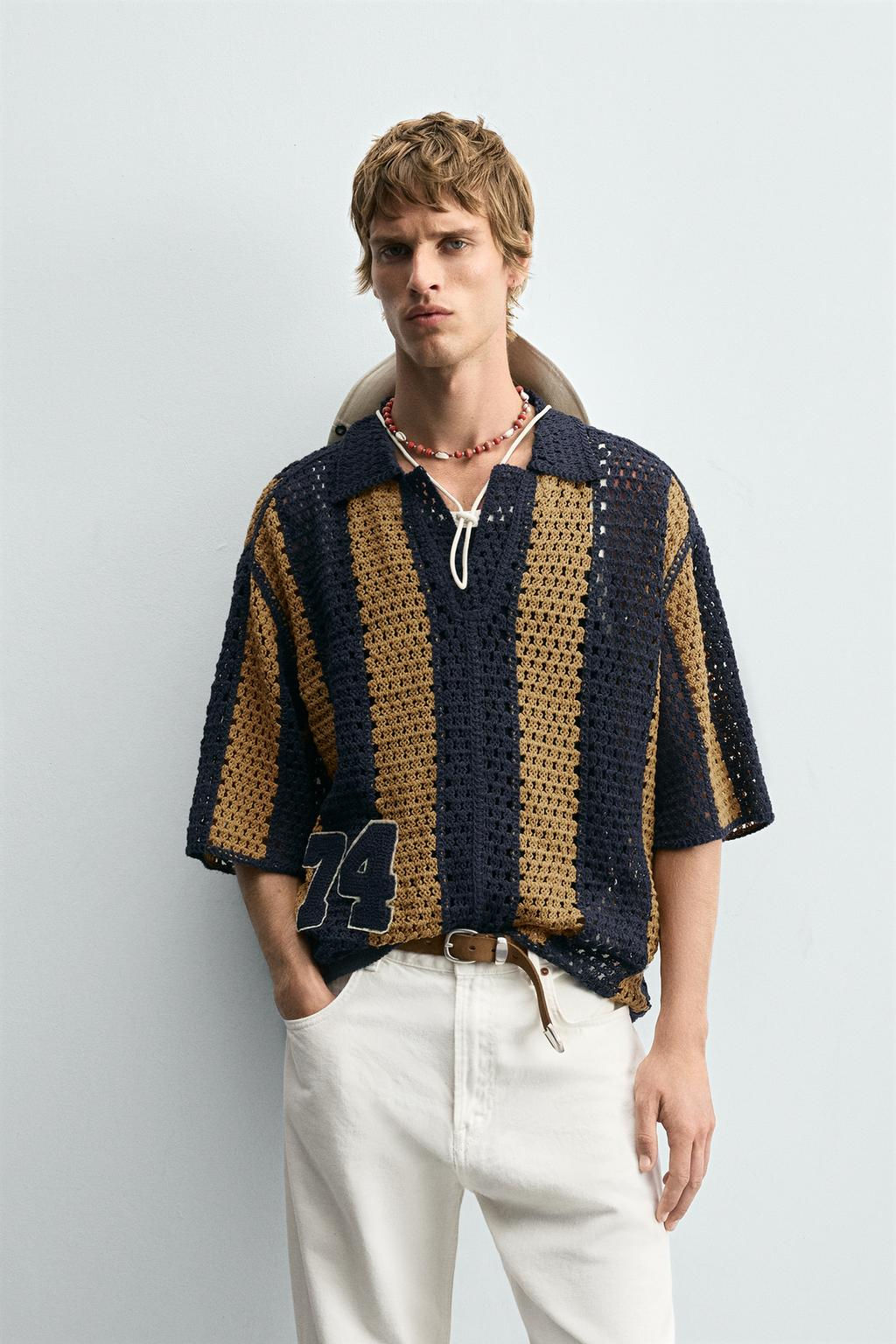 CROCHET PATCH SHIRT - Zara фото 2