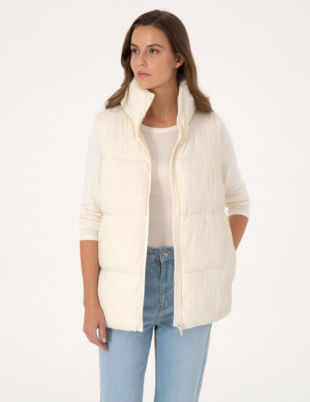 Ekru Regular Fit Yelek - Pierre cardin фото 3