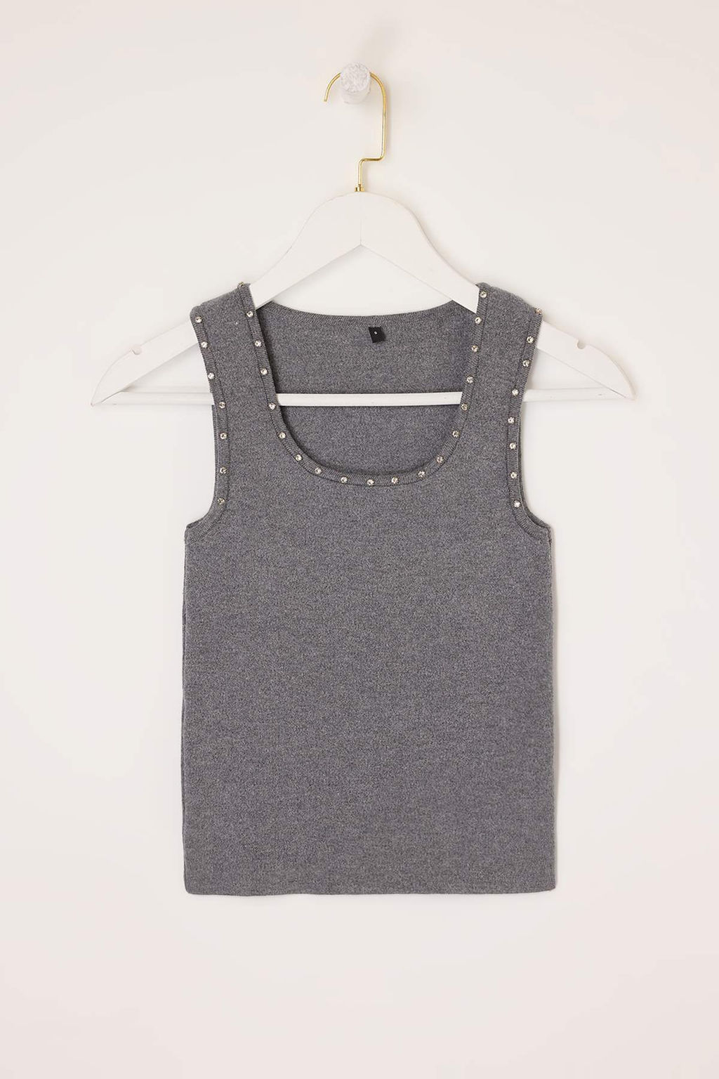 Antrasit Premium Iplik/Ozel Iplik Tas Islemeli Triko Bluz TWOSS26BZ00286 - Trendyolmilla фото 5