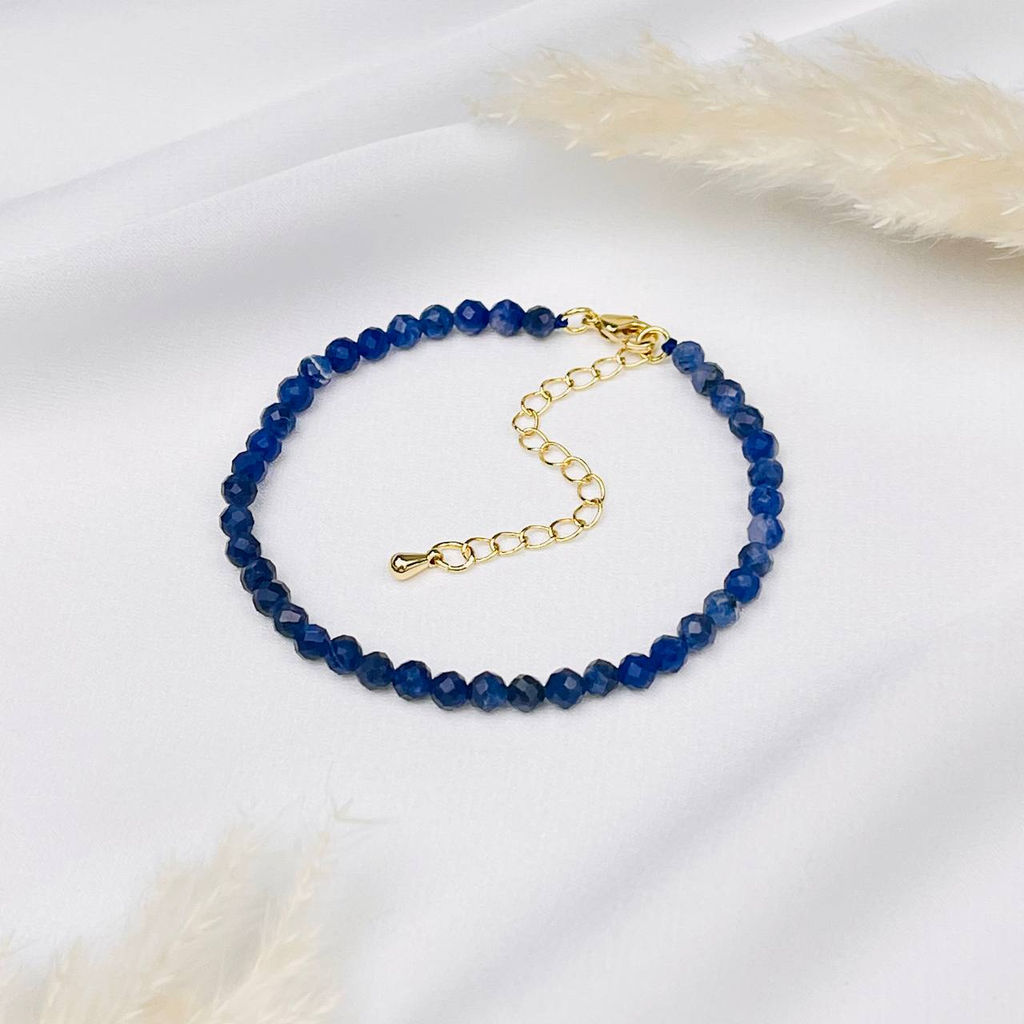 Браслет из Содалита "градиент"