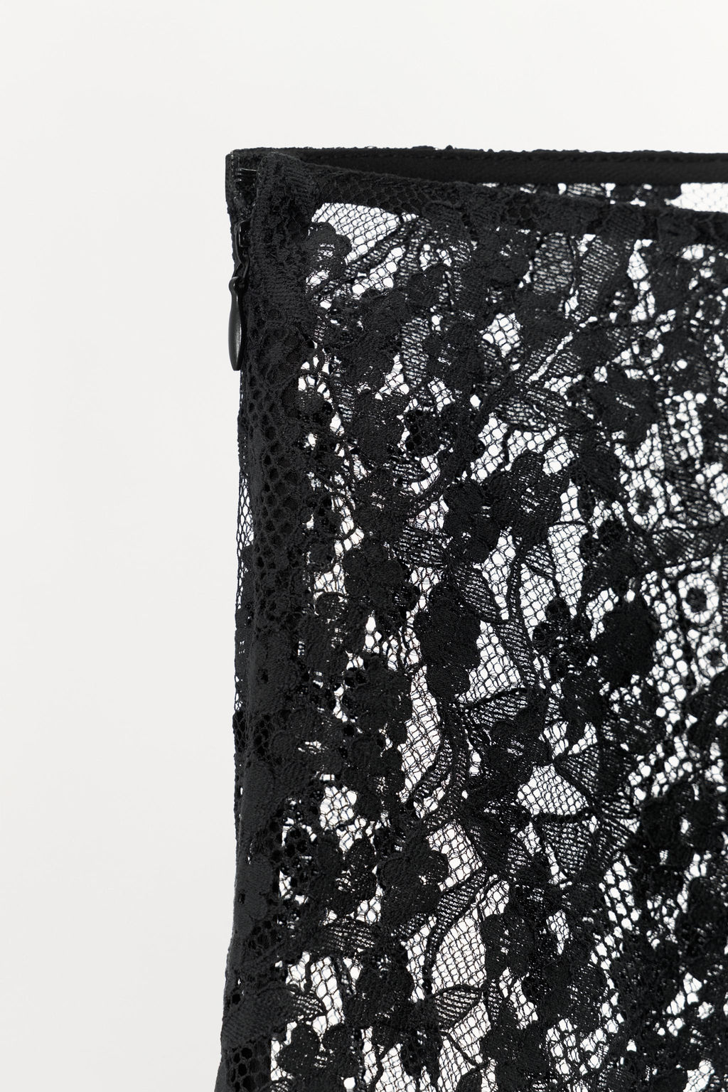 ASYMMETRIC LACE MIDI SKIRT - Zara фото 7