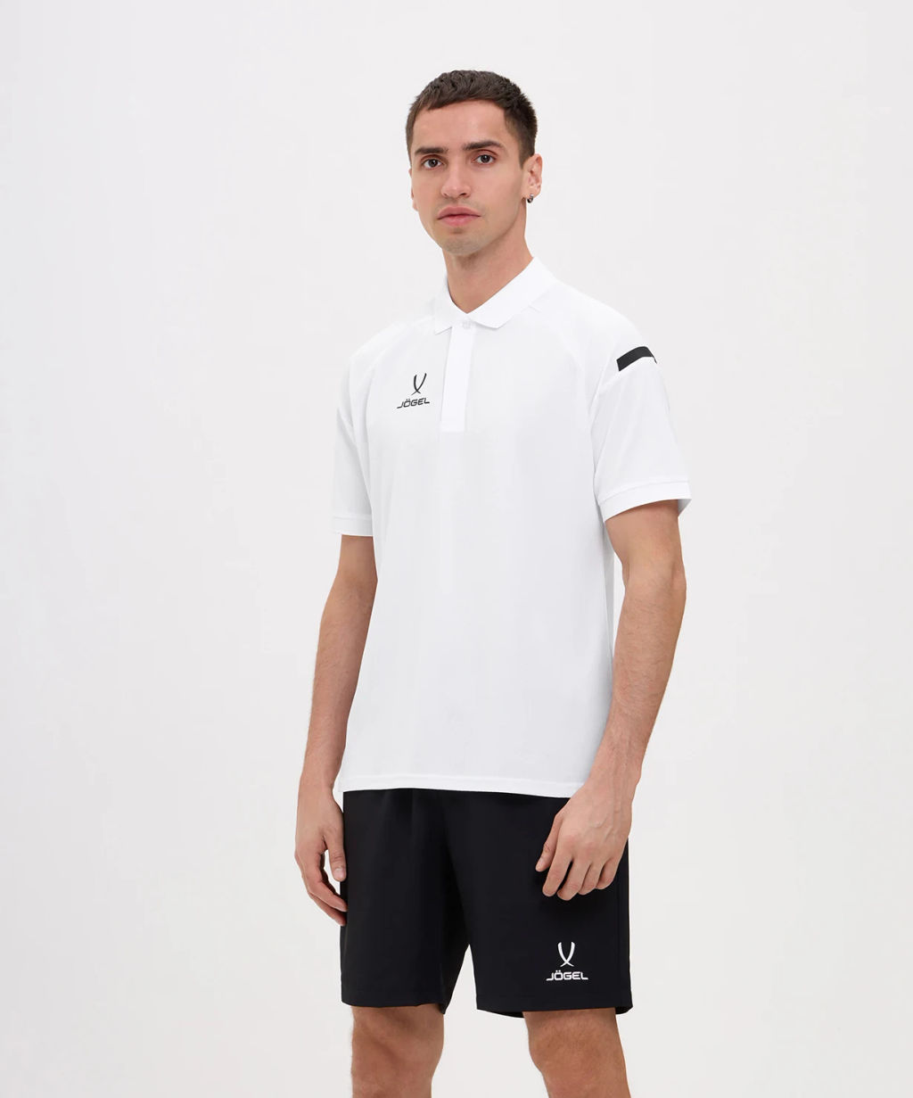 Поло JOGEL CAMP 2 Poly Polo, белый  фото 7