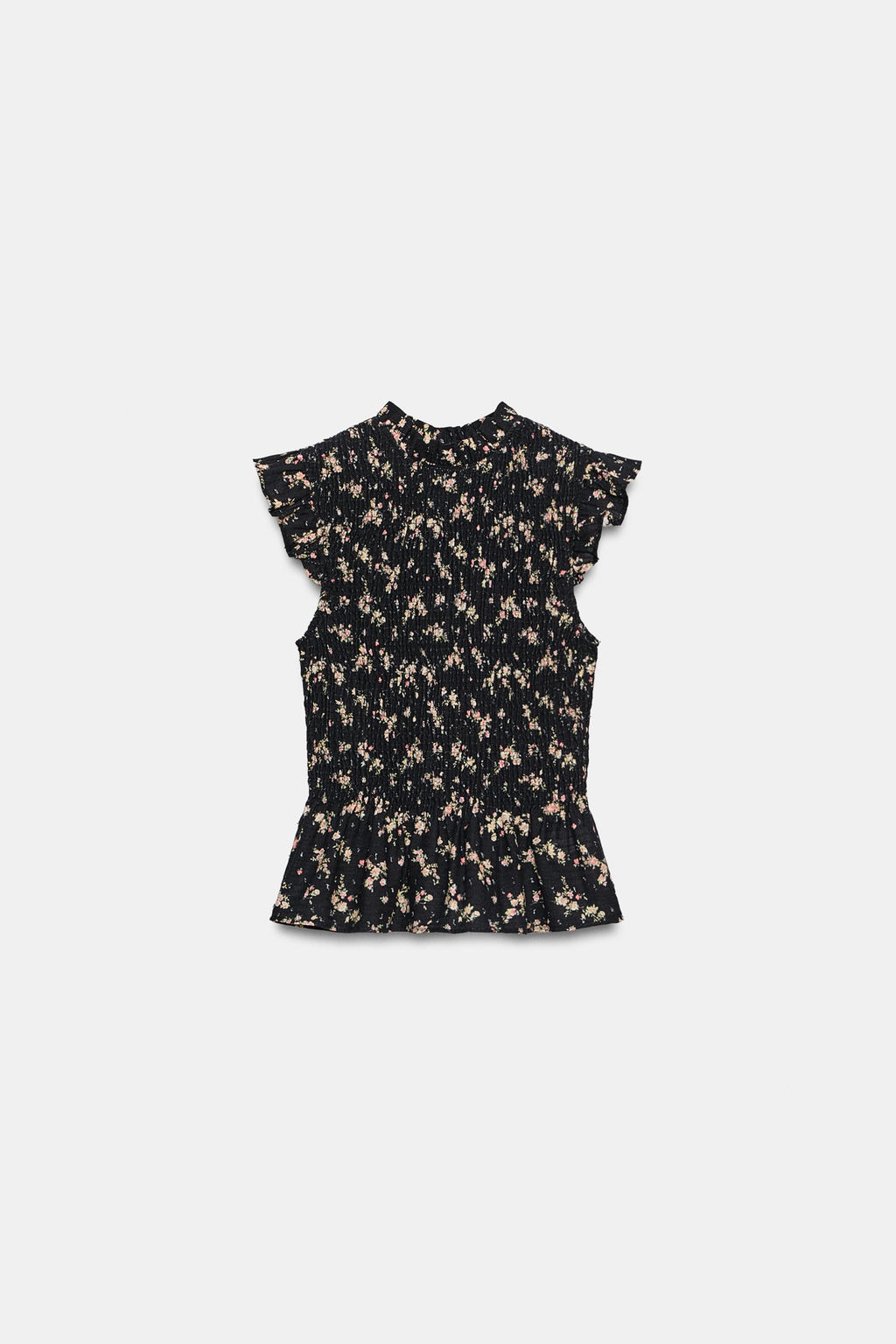 TOP NIDO DE ABEJA ESTAMPADO FLORAL / Multicolor - Zara фото 6