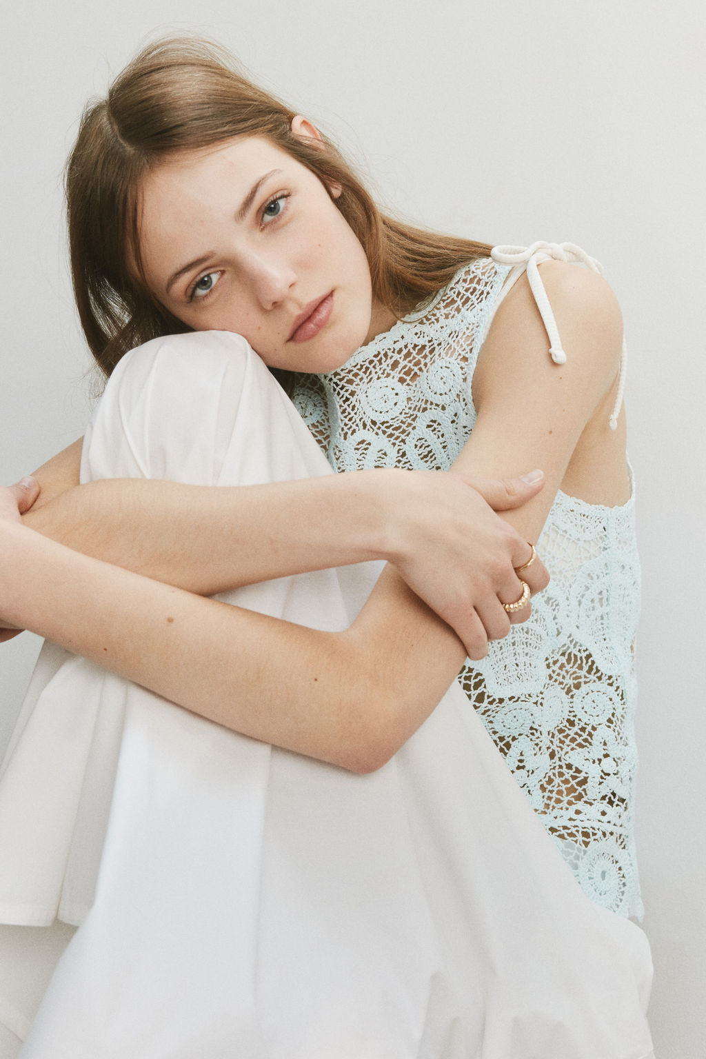 Top efecto crochet con motivos decorativos - H&m фото 5