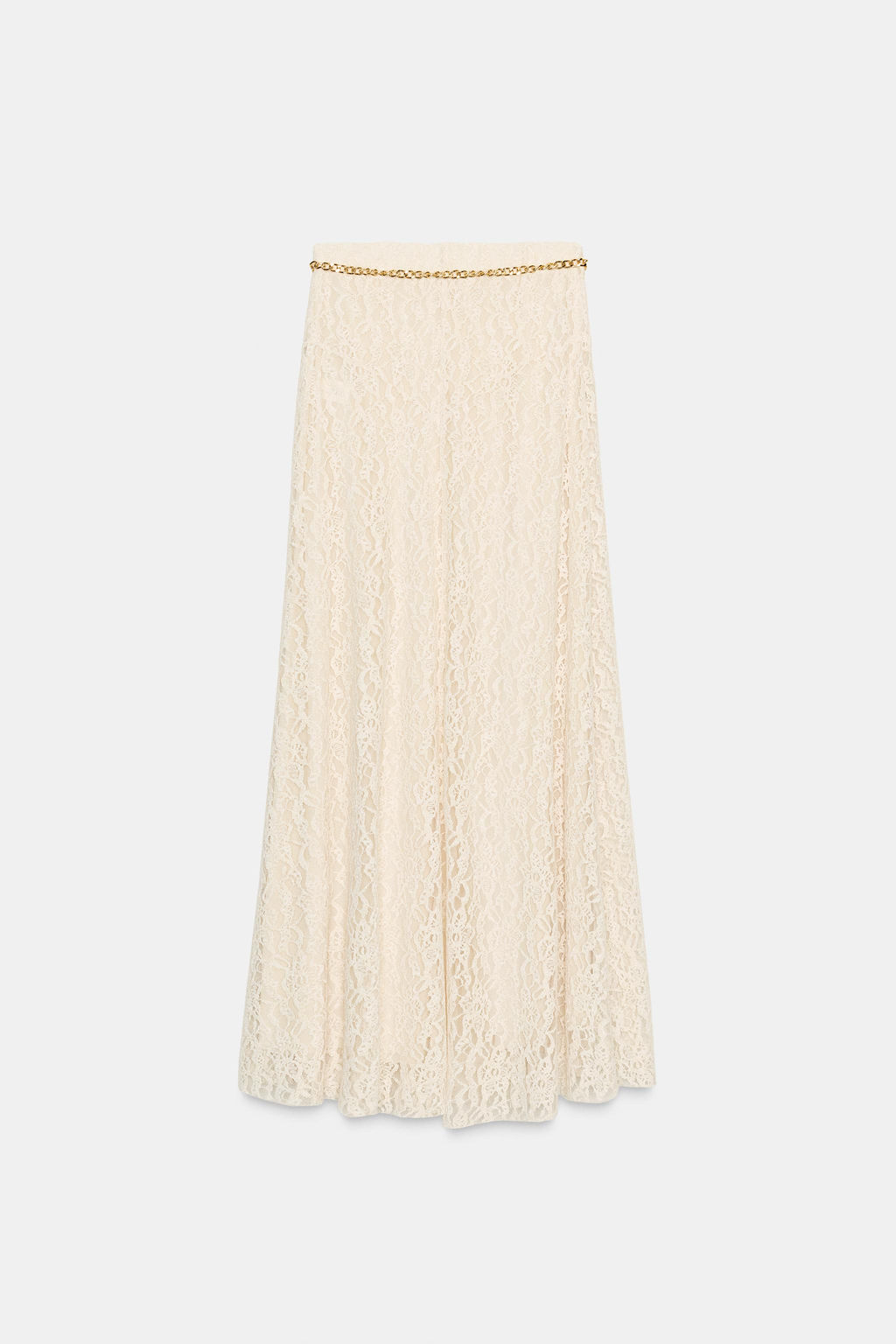 MIDI SKIRT WITH CHAIN BELT - Zara фото 6
