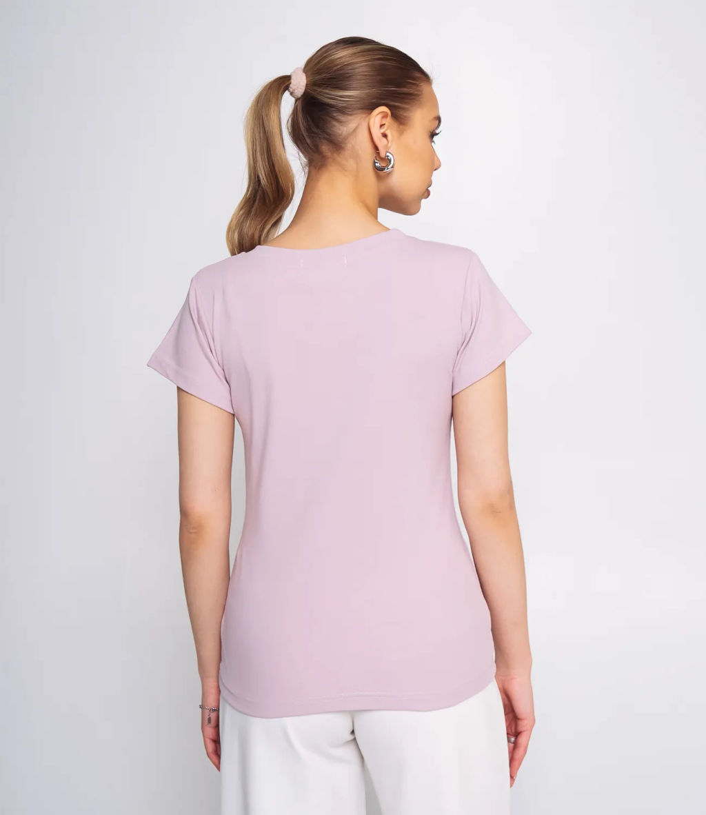 Футболка #ОКТ075003, пудровый