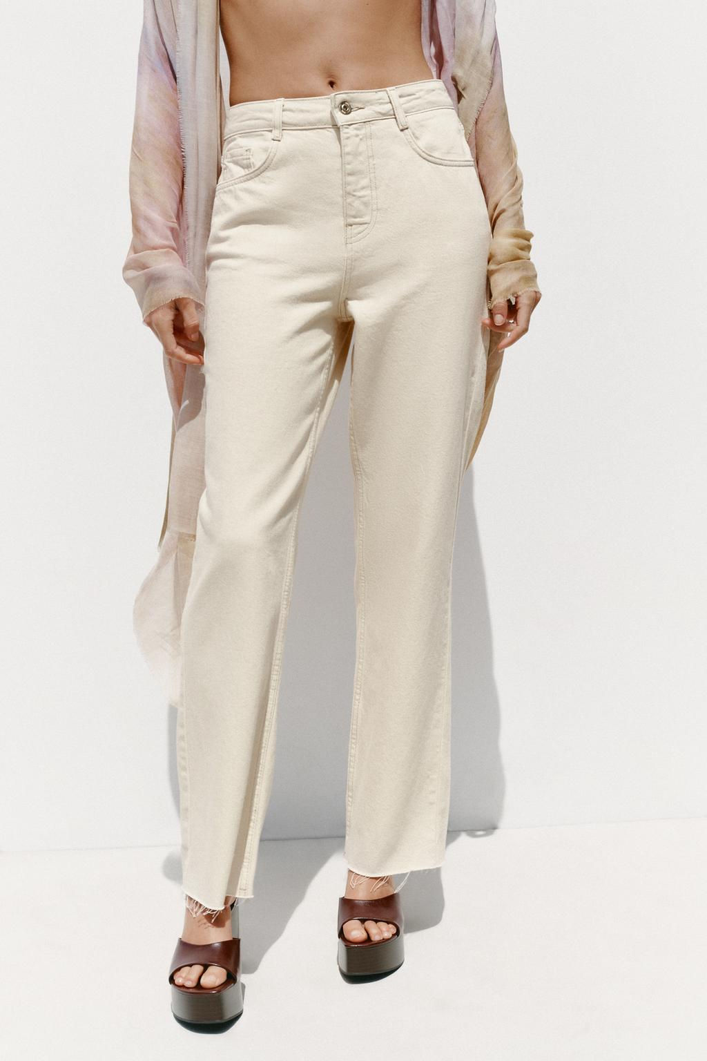 JEANS Z.02 STRAIGHT ANKLE HIGH-WAIST - Zara фото 2