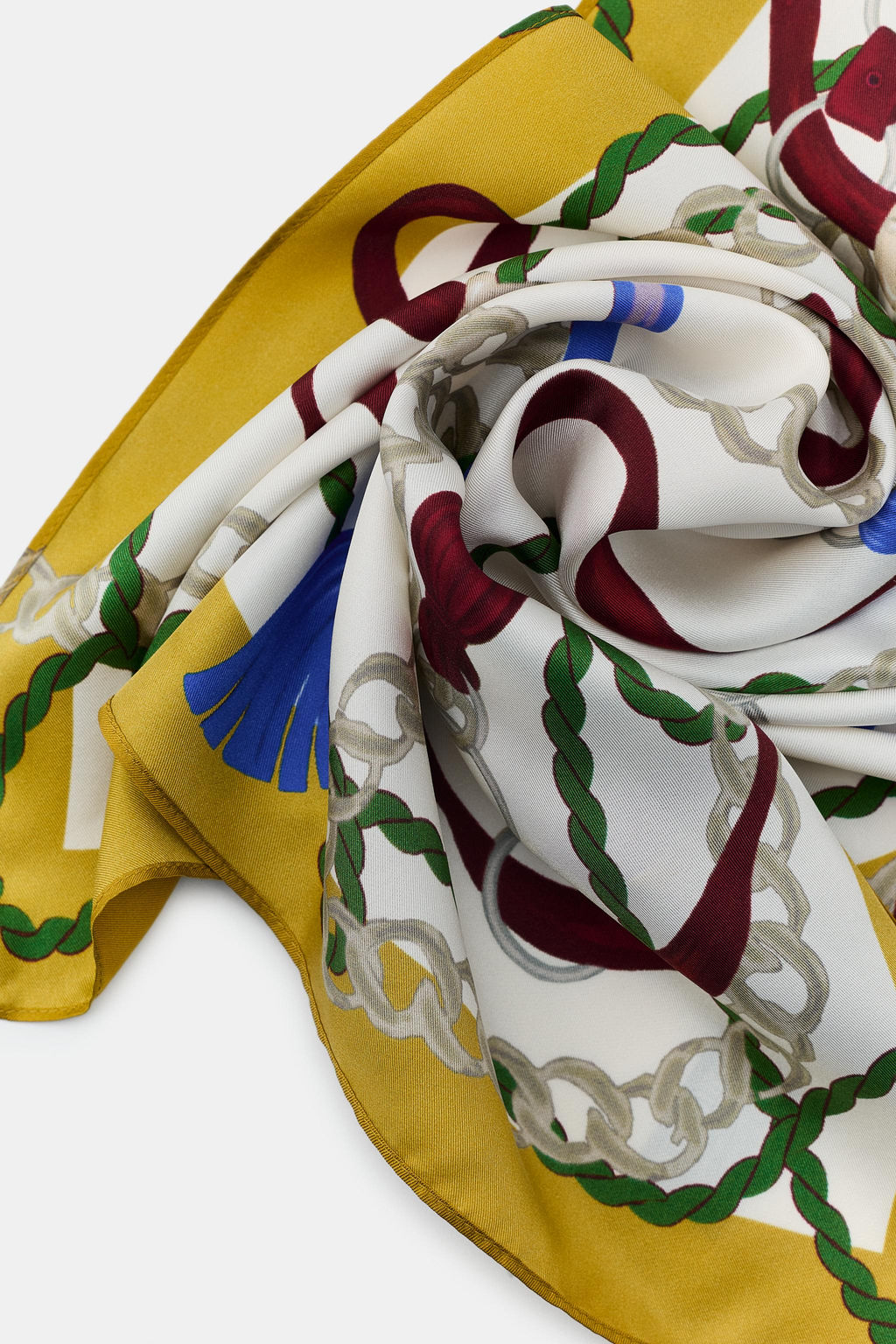 100% SILK PRINTED SCARF - Zara фото 8