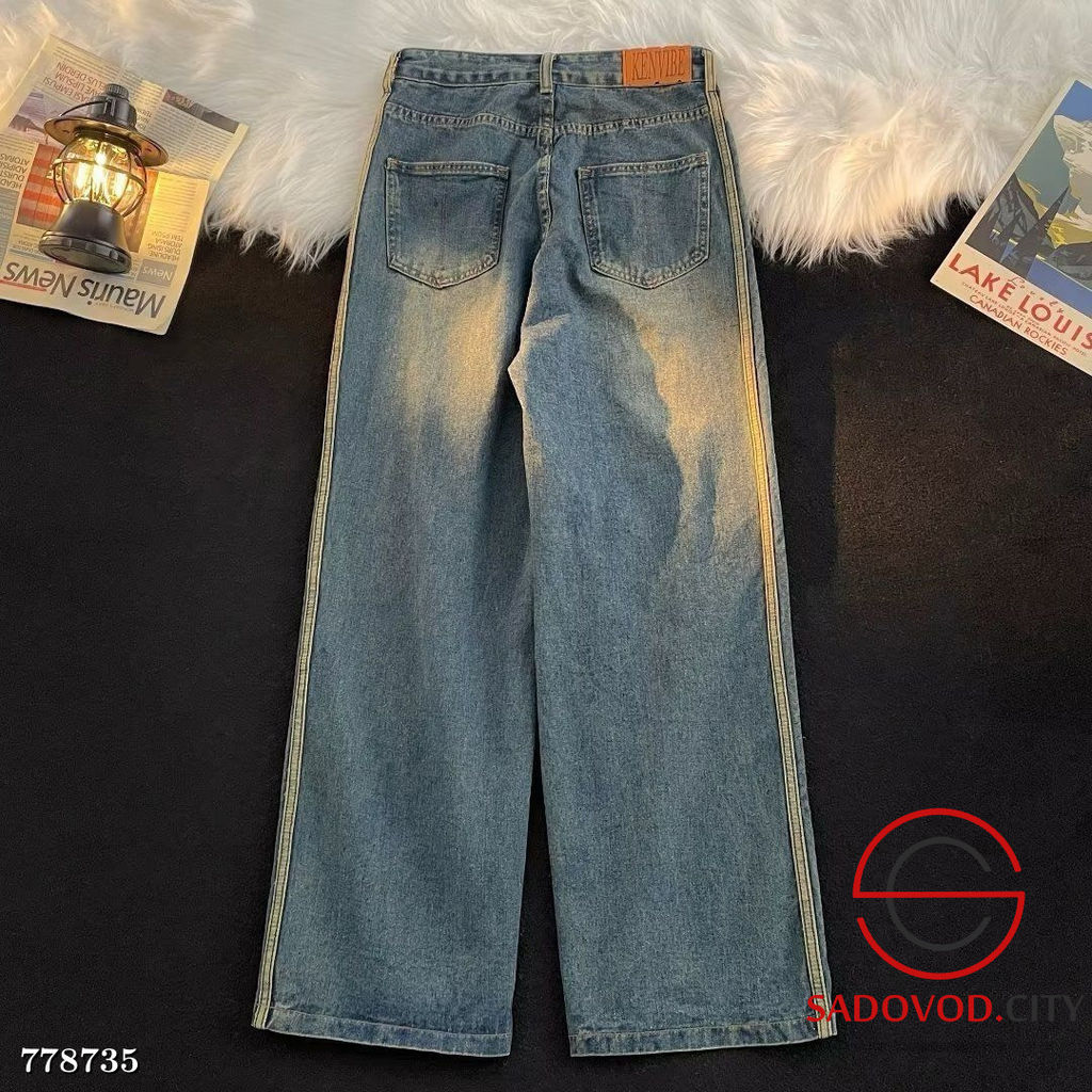 Джинсы с лампасами свободные - Bruno фото 2