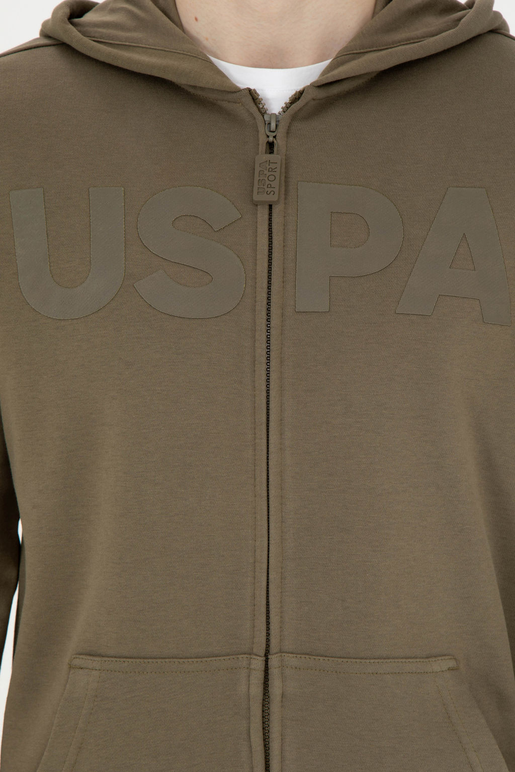 Свитшот мужской U.S. Polo Assn хаки хлопок  фото 14