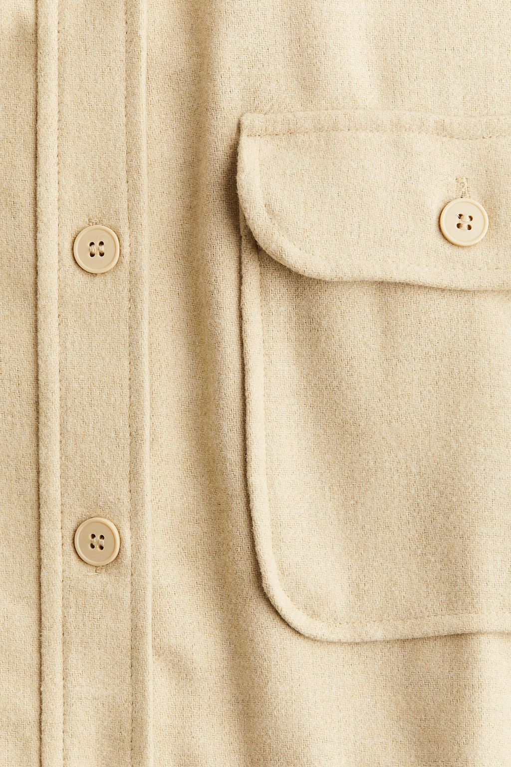 Camisa oversize de sarga - H&m фото 9