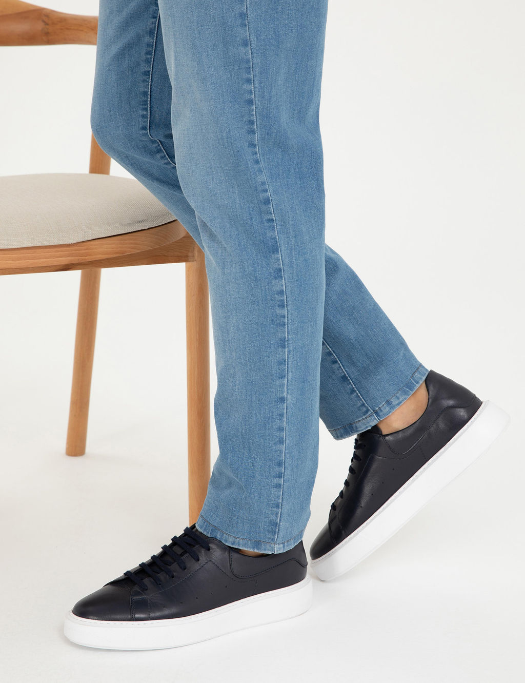 Lacivert Casual Ayakkab_