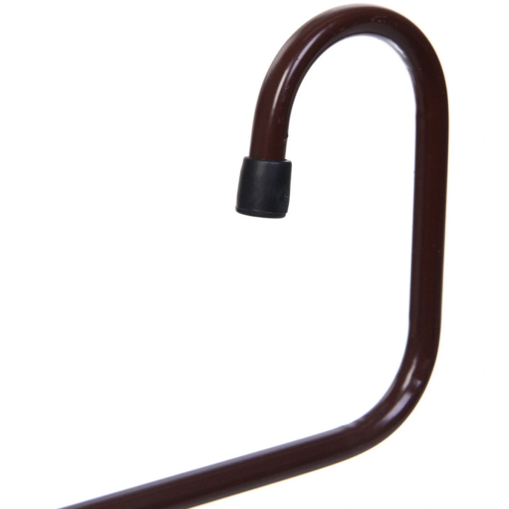 Цена за 3 шт. Вешалка металлическая для брюк 5 секций "ИДЕЯДОМА", цвет коричневый, 33*34см (Лейбл)