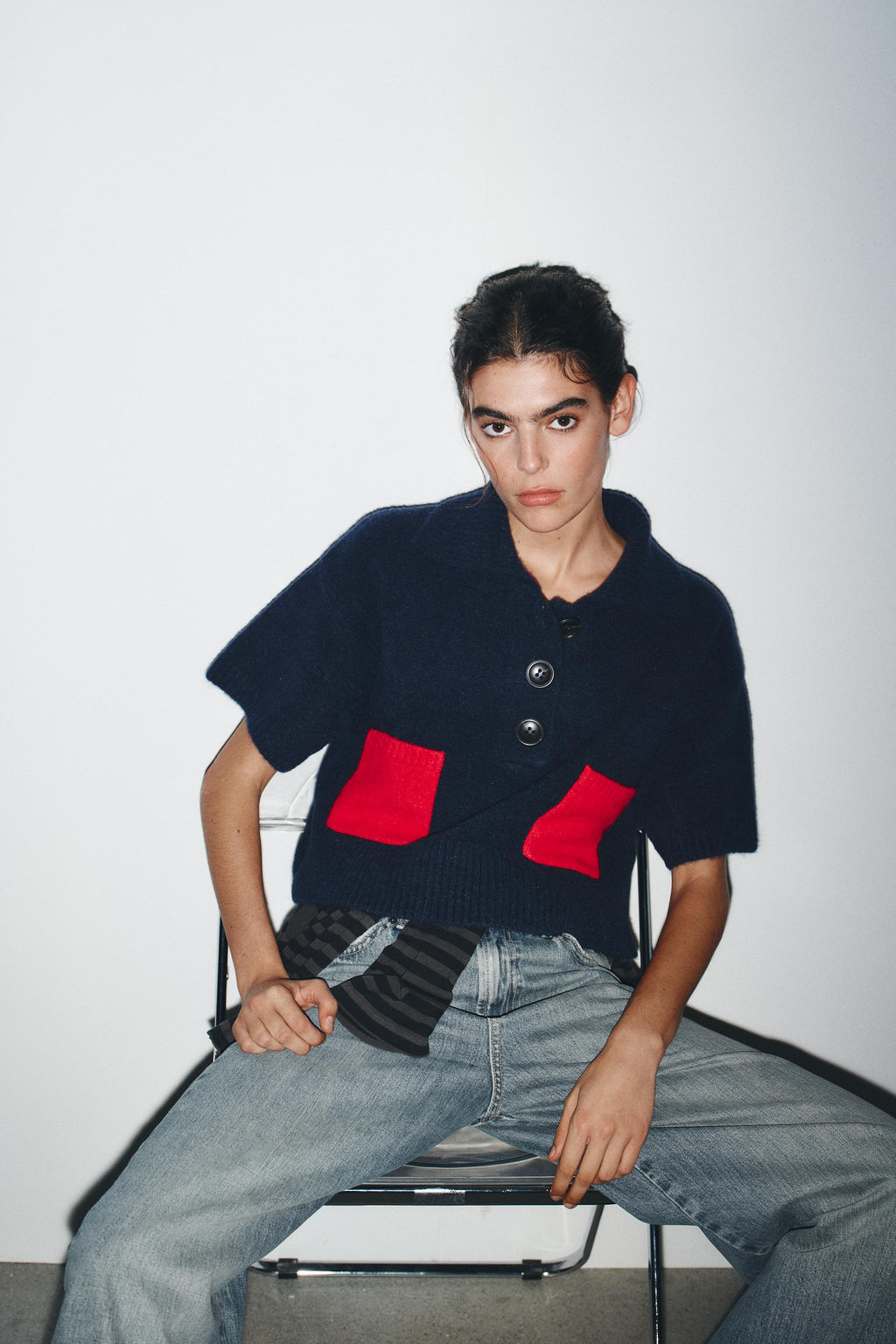 SHORT SLEEVE KNIT TOP - Zara фото 4