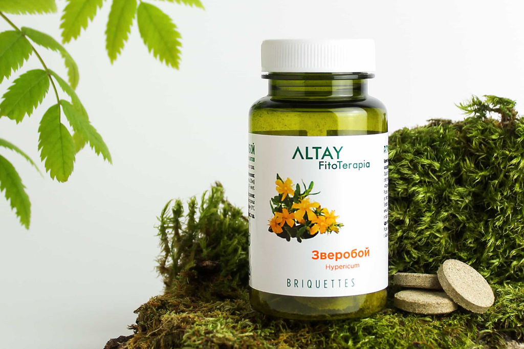 БАД в монобрикетах Зверобой Алфит 6604  фото 3