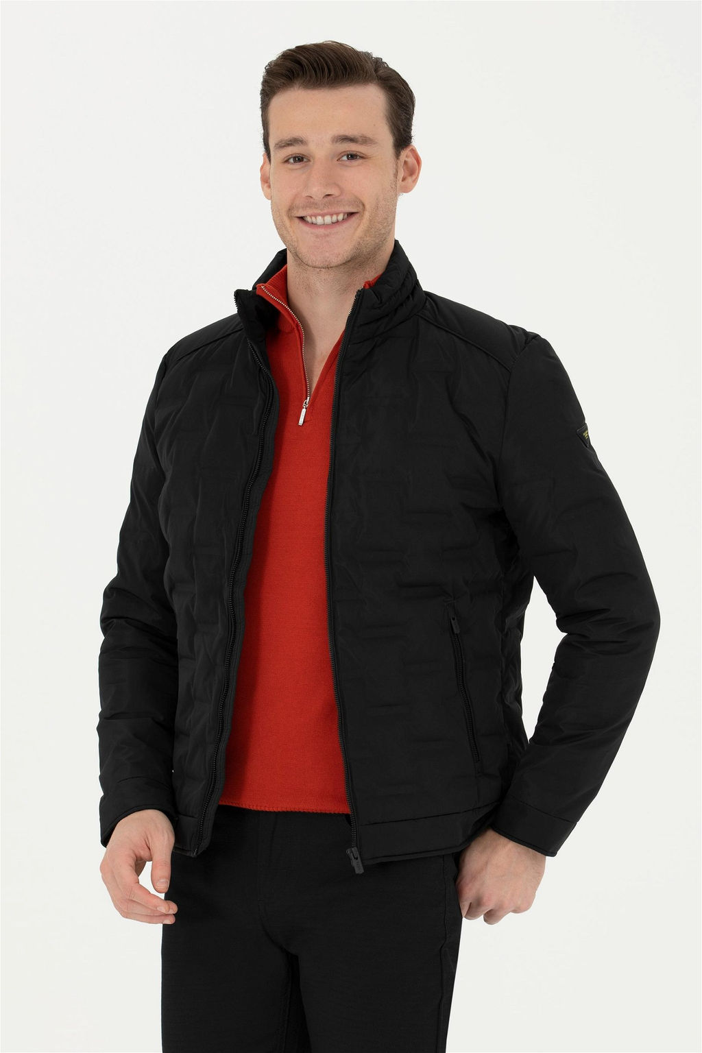 U. S. Polo Assn / Мужское черное пальто - U.s. polo assn фото 4