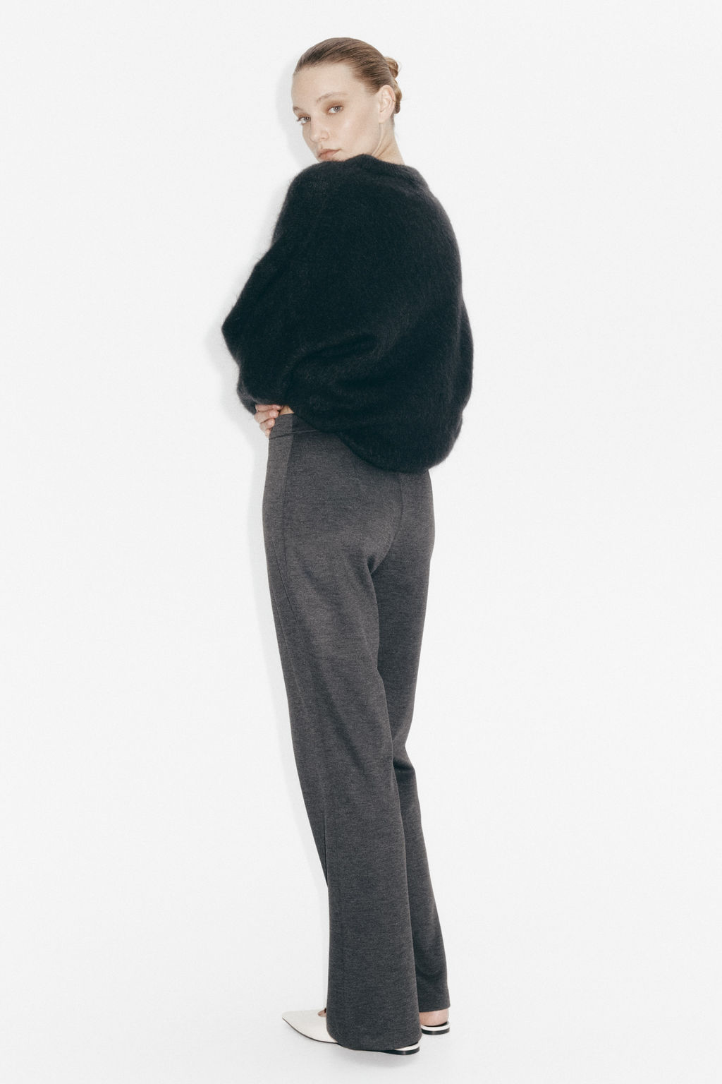 Pantal?n bootcut con raya - H&m фото 6
