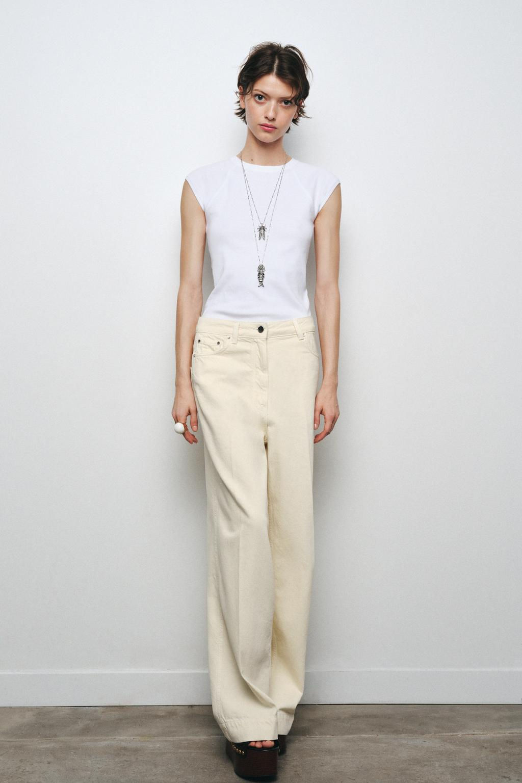 ZW COLLECTION LOOSE HIGH-WAIST JEANS - Zara фото 2