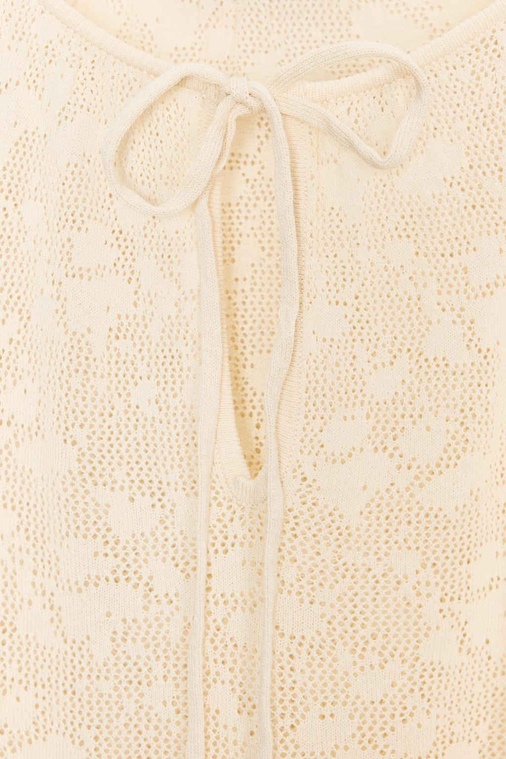 POINTELLE KNIT RUFFLE DRESS - Zara фото 6