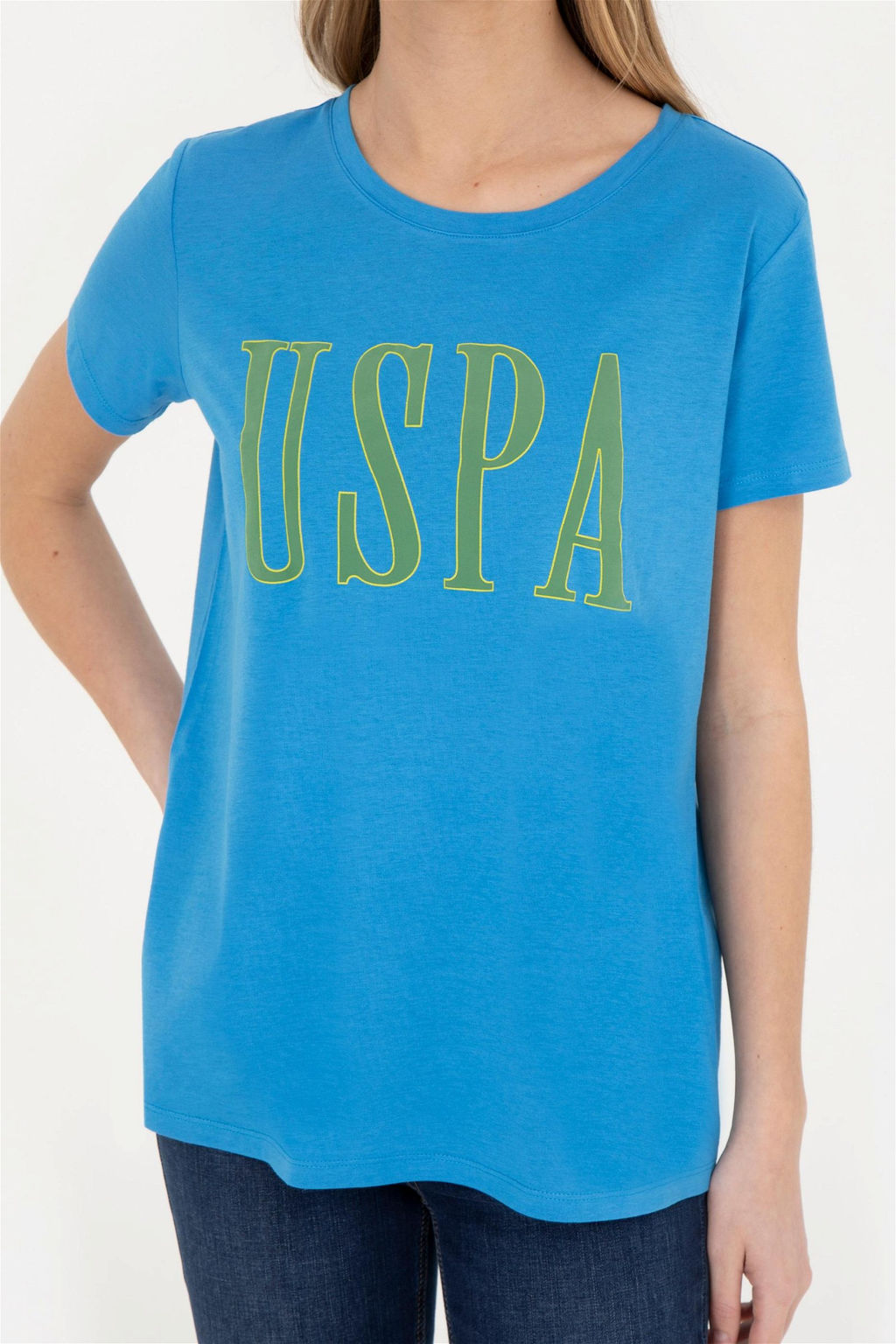 Женская футболка Saks с круглым вырезом - U.s. polo assn фото 6