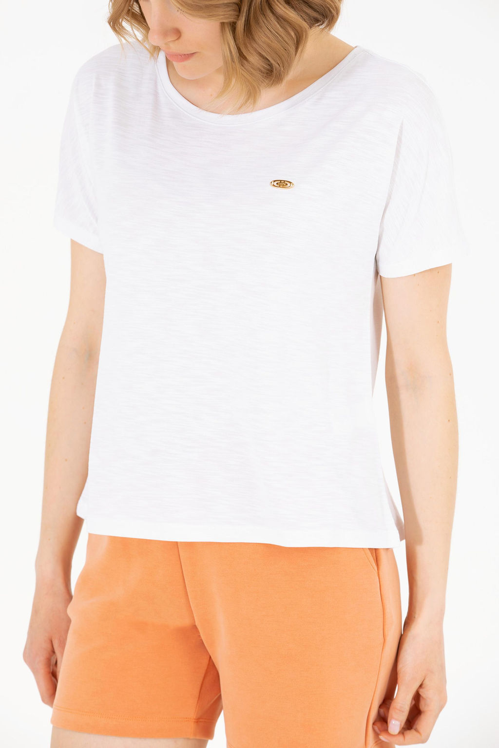 U. S. Polo Assn Женская белая футболка с круглым вырезом - U.s. polo assn фото 20