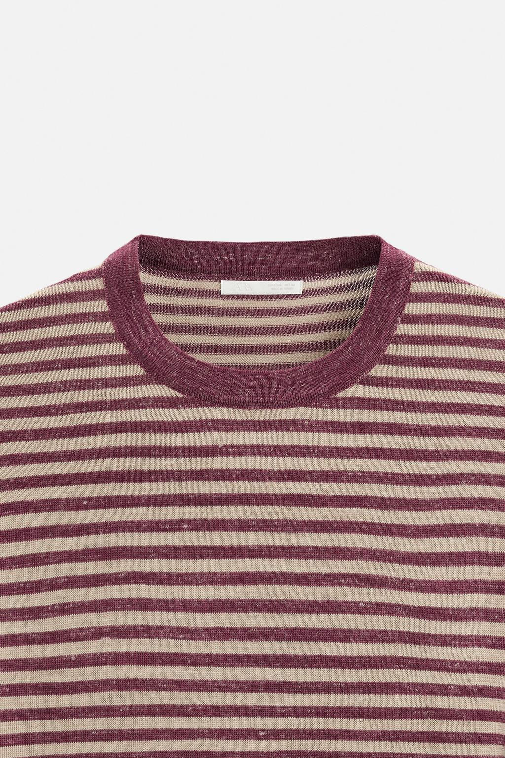 STRIPED JACQUARD SWEATER - Zara фото 8