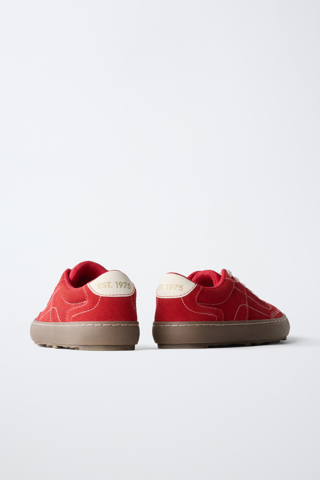 BAMBA CONTRASTE PIEL / Rojo - Zara фото 6