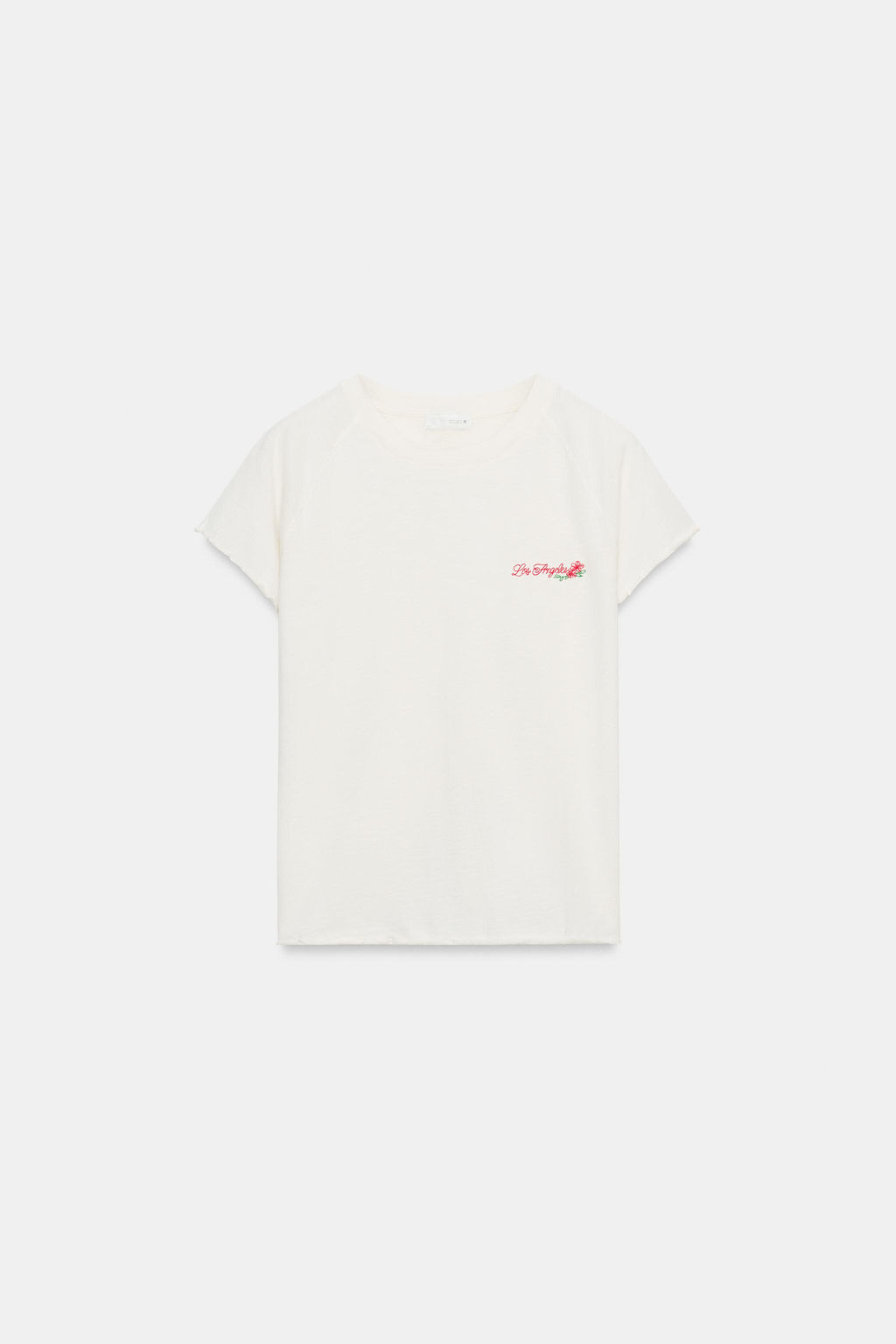 CAMISETA MANGA RANGL?N TEXTO / Crudo - Zara фото 3