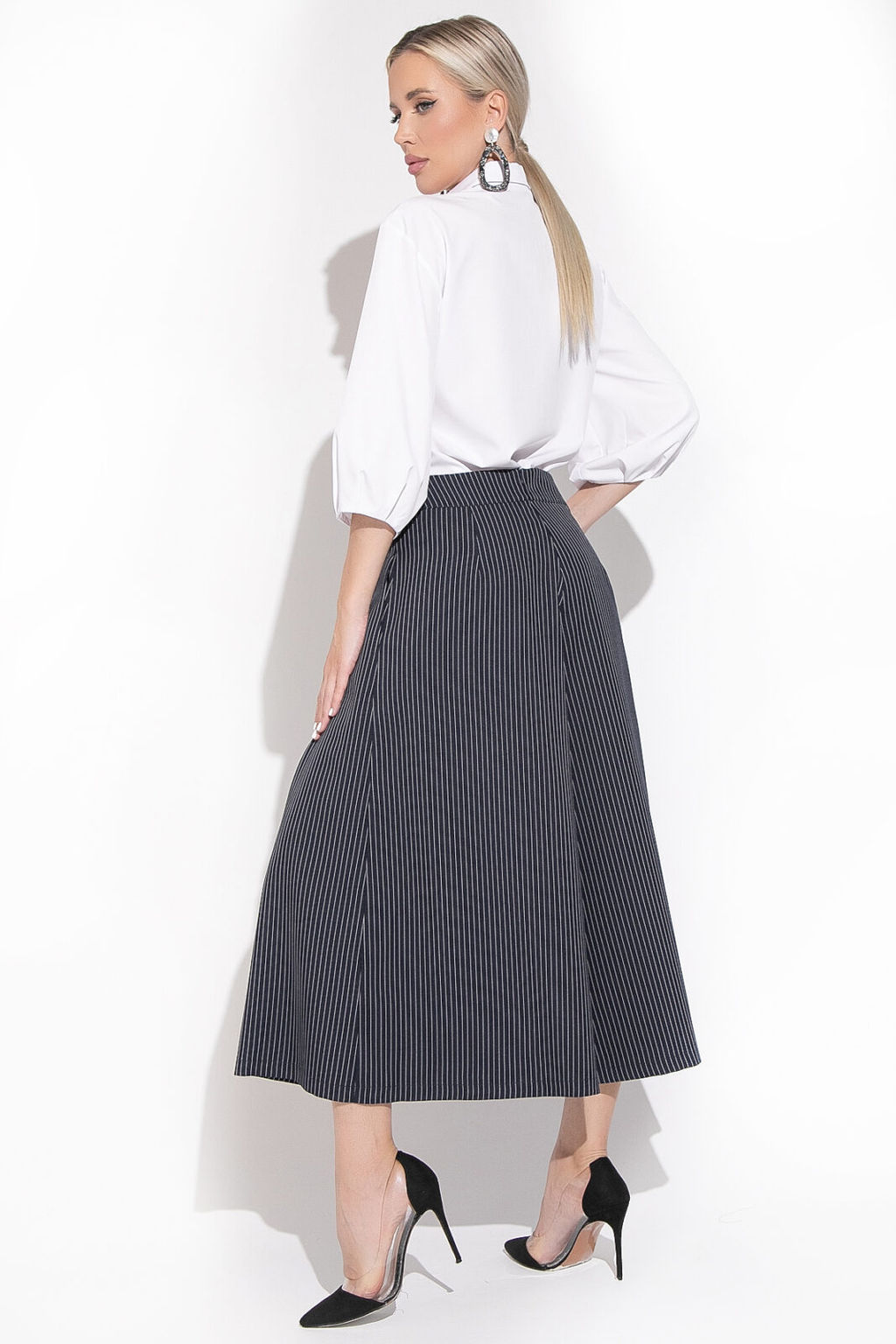 Кюлоты Особый случай (полоска черника) - Эльза фото 8