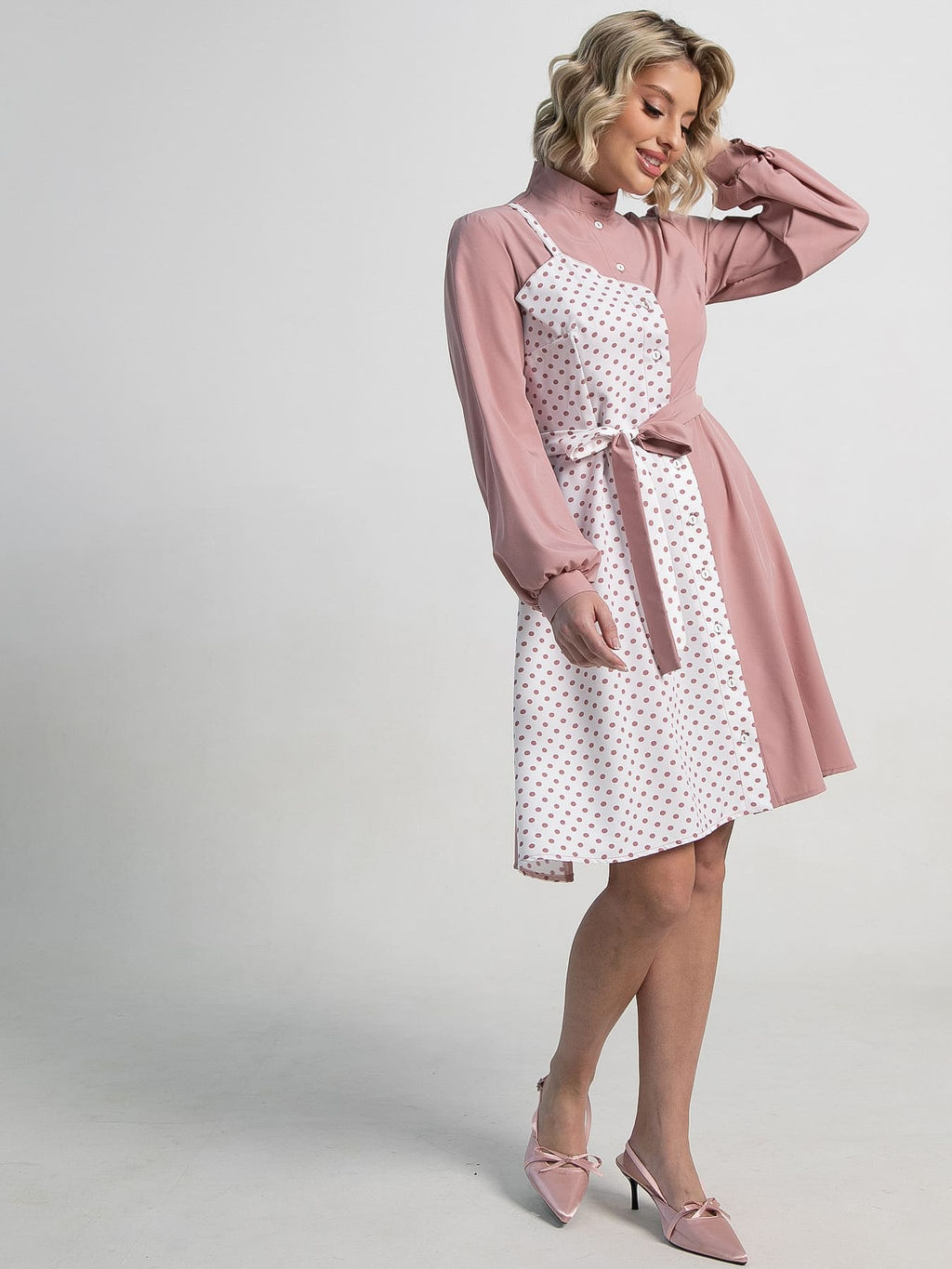 Платье Миледи (пудра) П15202-13М - Lt collection фото 7