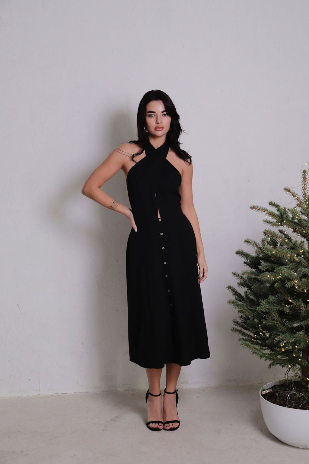 11436 Платье чёрное - Martichelli фото 2