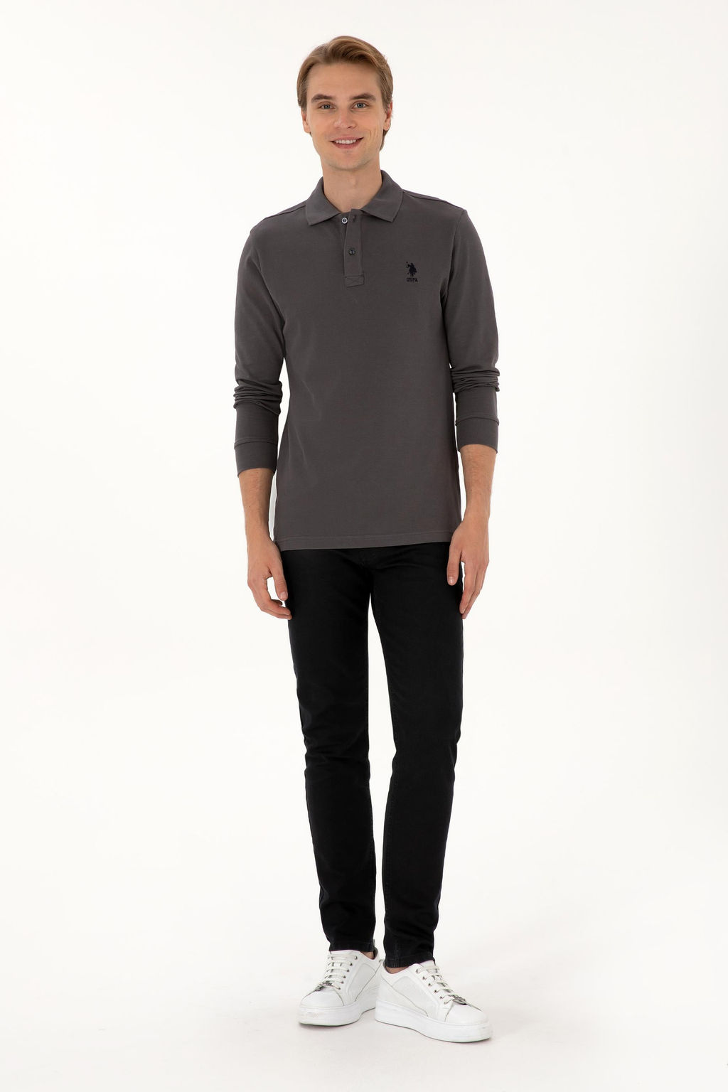 Erkek Gri Basic Sweatshirt Sepette S_rpriz _ndirim - U.s. polo assn фото 11