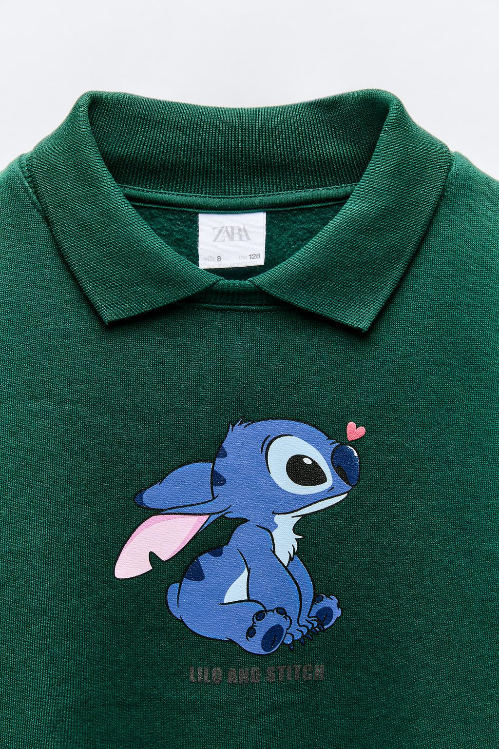 STITCH & ANGEL  DISNEY POLO SWEATSHIRT - Zara фото 4
