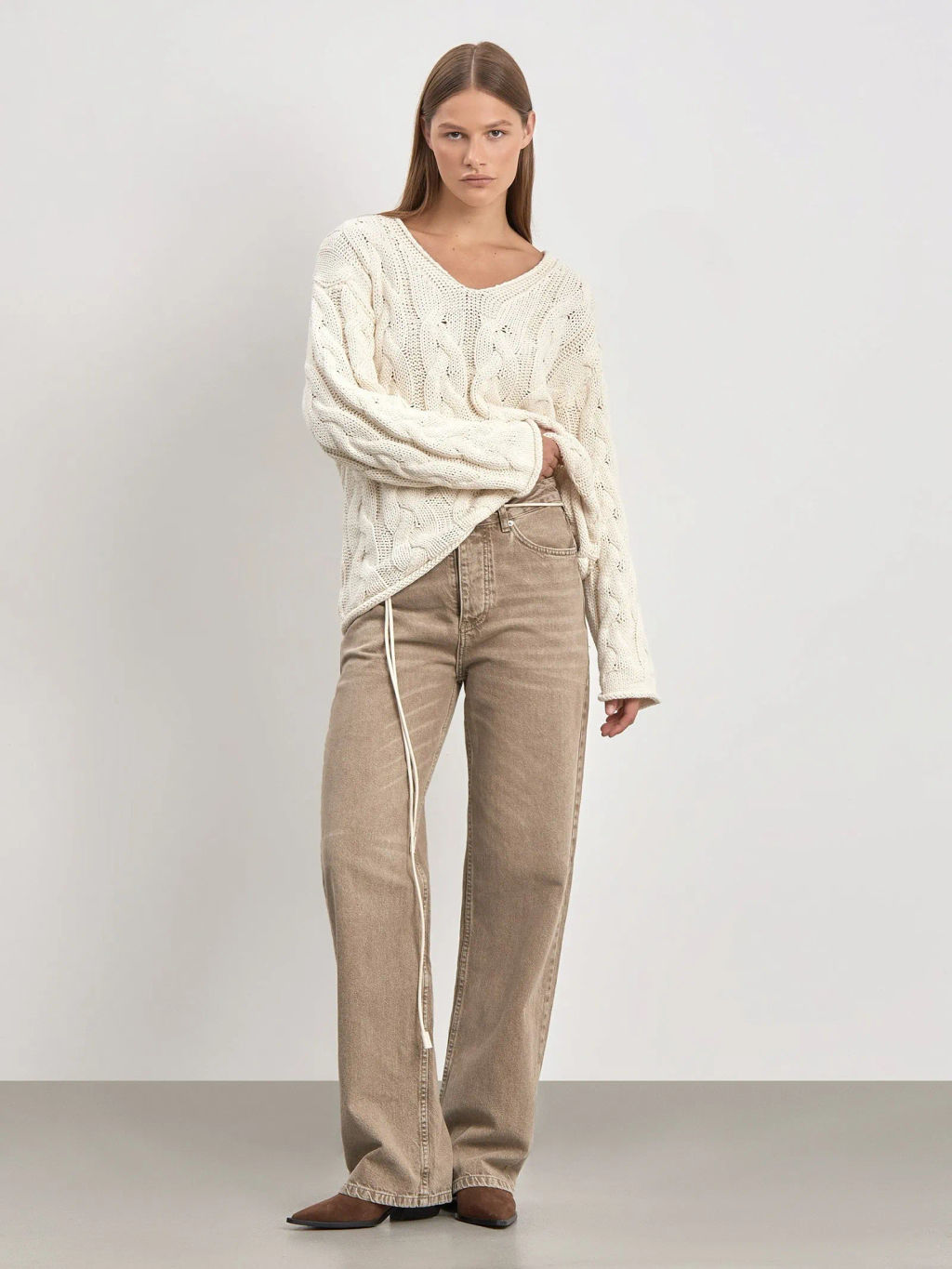 EMKA / Джемпер с узорной вязкой  фото 2