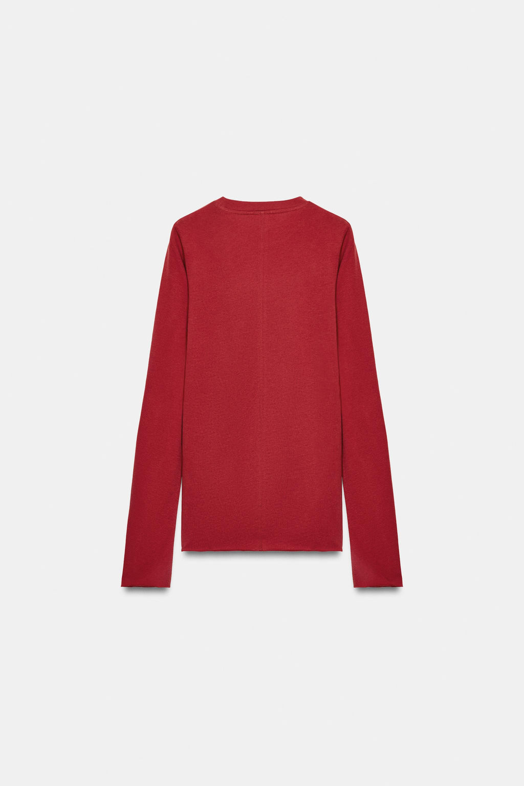 COTTON LONG SLEEVE T-SHIRT - Zara фото 20