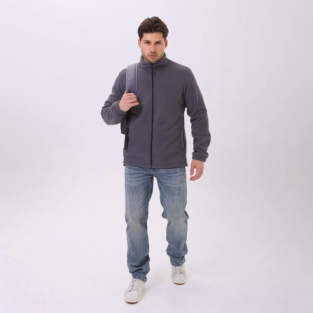 RODOS Толстовка на молнии мужская флис М-321 Синий  фото 13