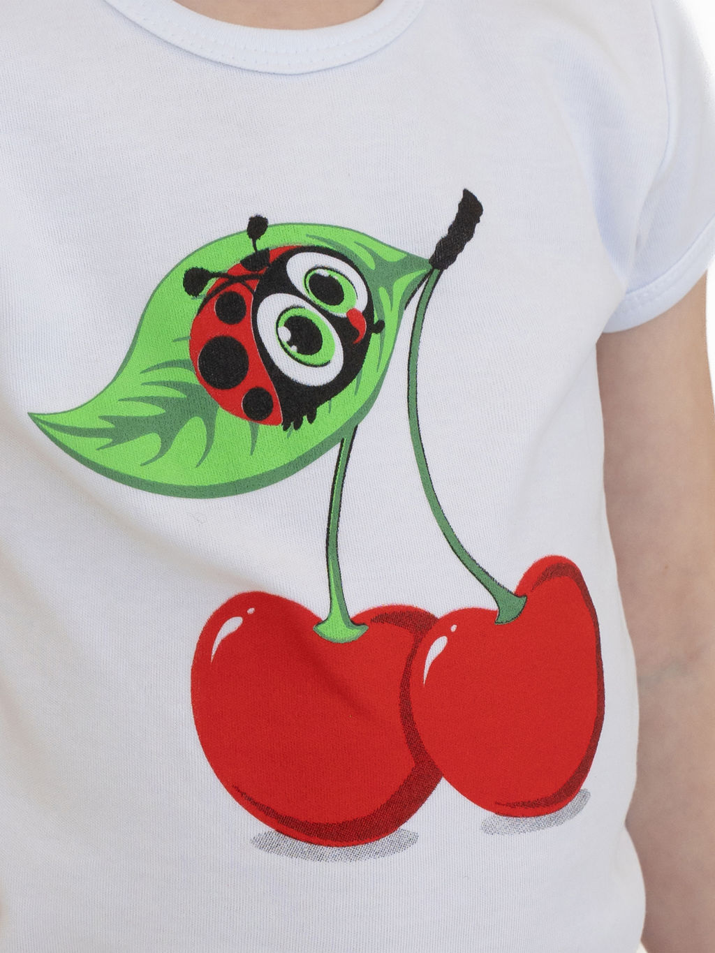 Костюм детский белый/красный/вишенки 7059п (86, 52)